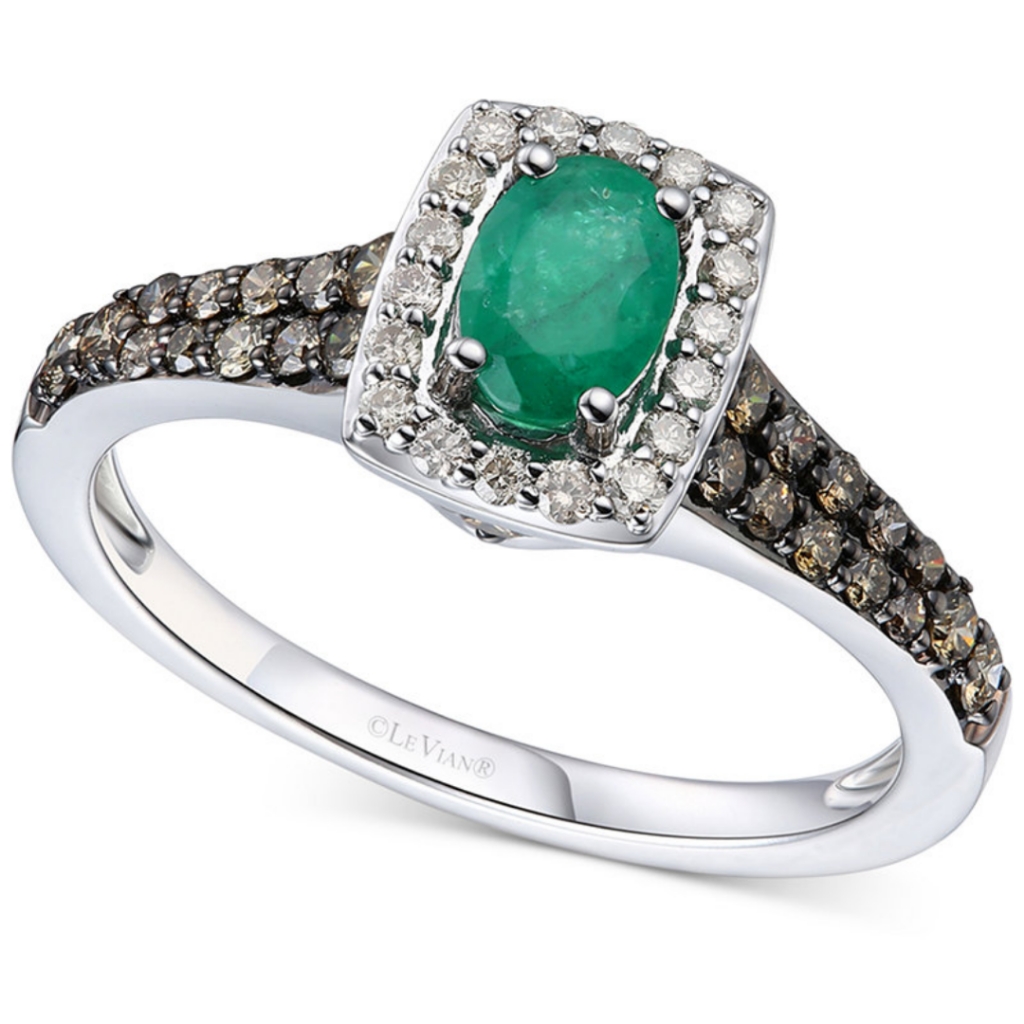Le Vian Emerald Diamond Ring